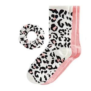 Jenni Crew Socks & Scrunchie Set 2 Pair Multi One Size